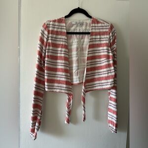 Lovers + friends striped long sleeve top